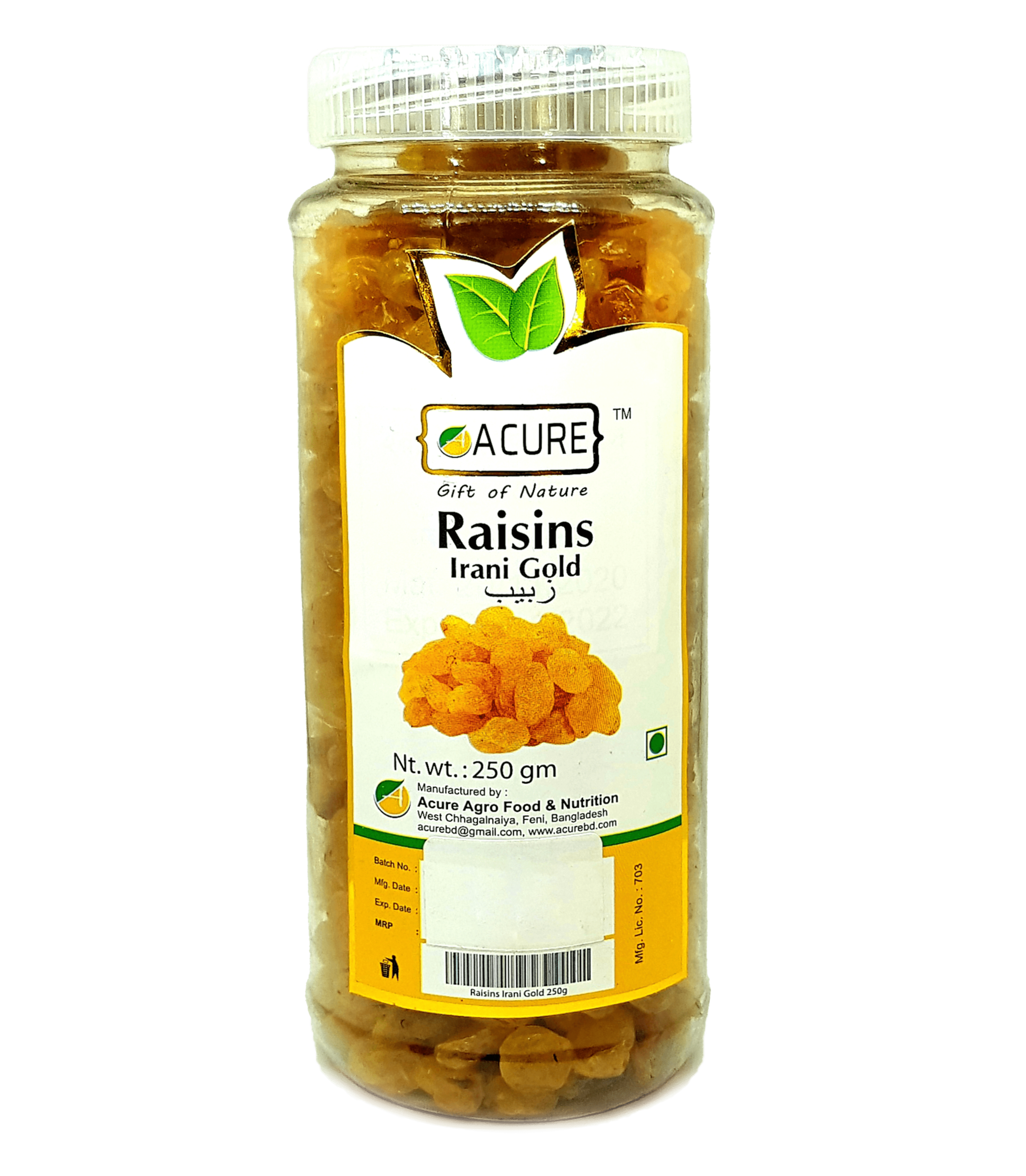 Acure Irani Gold Kismis - 250gm